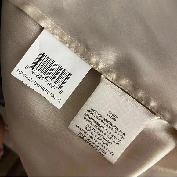 BCBGMaxAzria maxi metallic cocktail dress size 12 - Picture 10 of 12